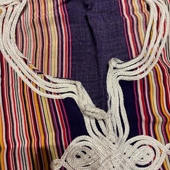 5/15$ Striped Purple and White kaftan dress​ - Picture 2 of 2